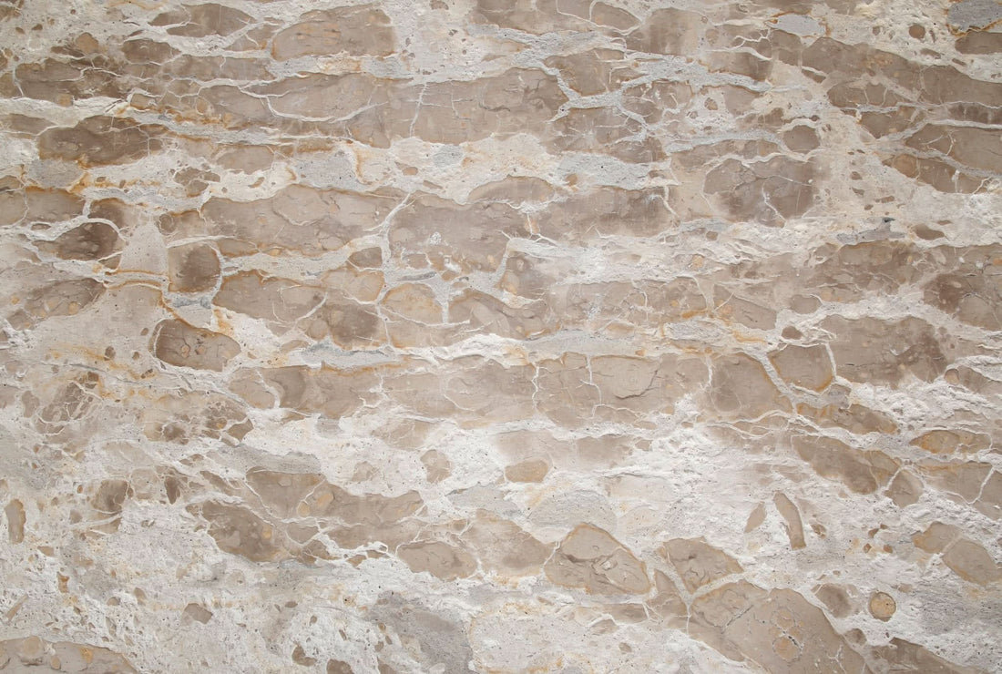 Fargo 54" Round Dining Table with Capri Beige Marble and Natural Base - Home Trends & Design