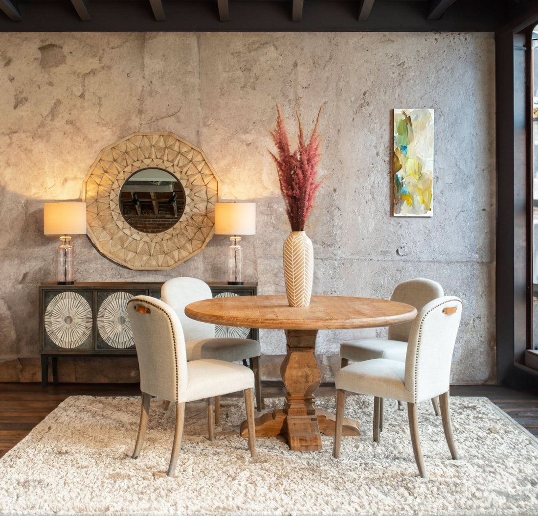 Olivia Casual Beige Linen Dining Chair - Home Trends & Design