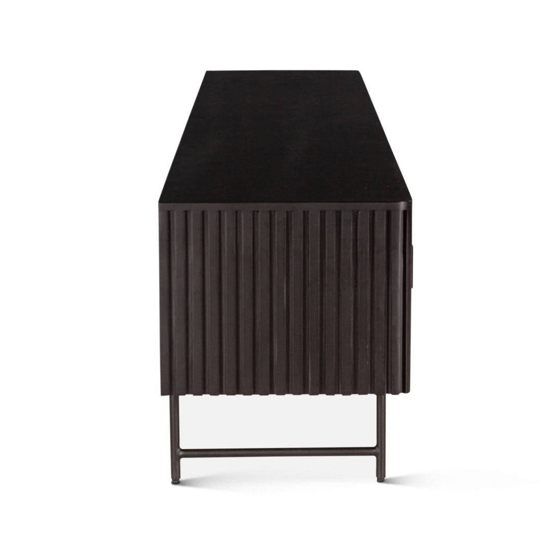Halden 98" Plasma Cabinet in Matte Black - Home Trends & Design