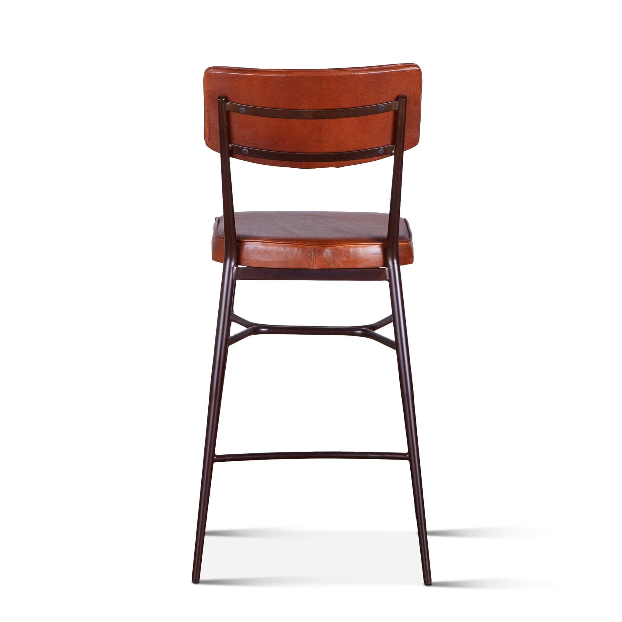 Hudson High Back Leather Counter Chair