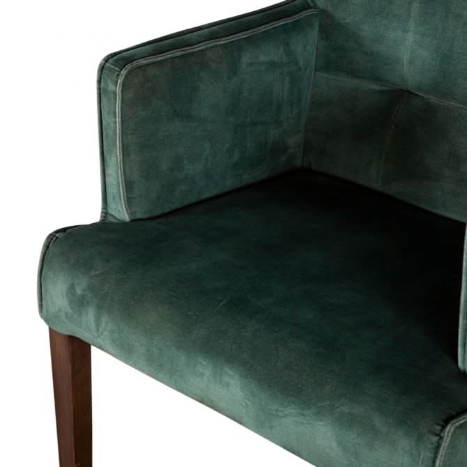 Avery Green Velvet Arm Chair - Home Trends & Design