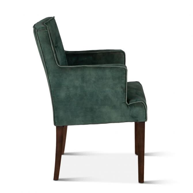Avery Green Velvet Arm Chair - Home Trends & Design