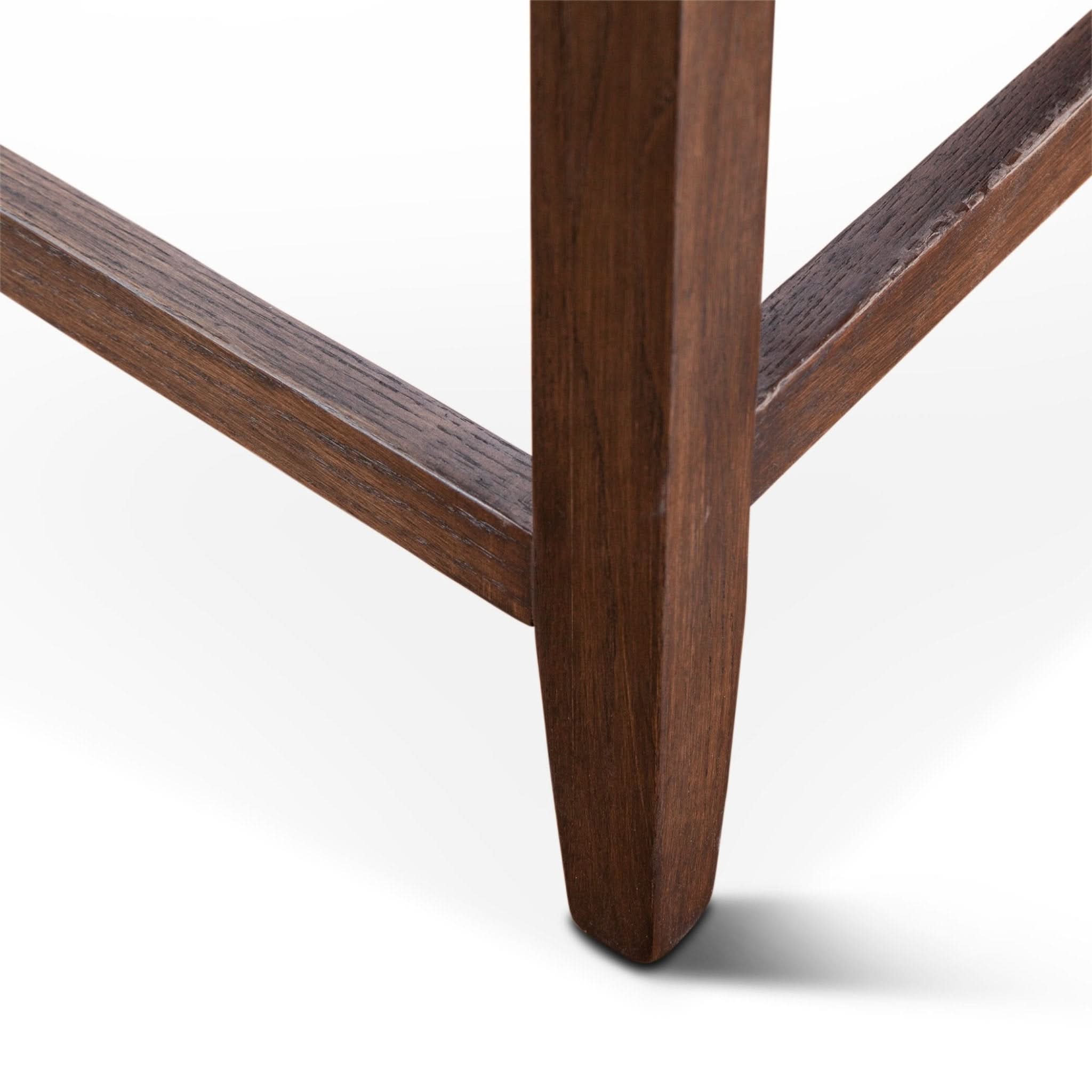 Avery Casual Vintage Tan Leather Counter Chair with Matte Brown Legs - Home Trends & Design