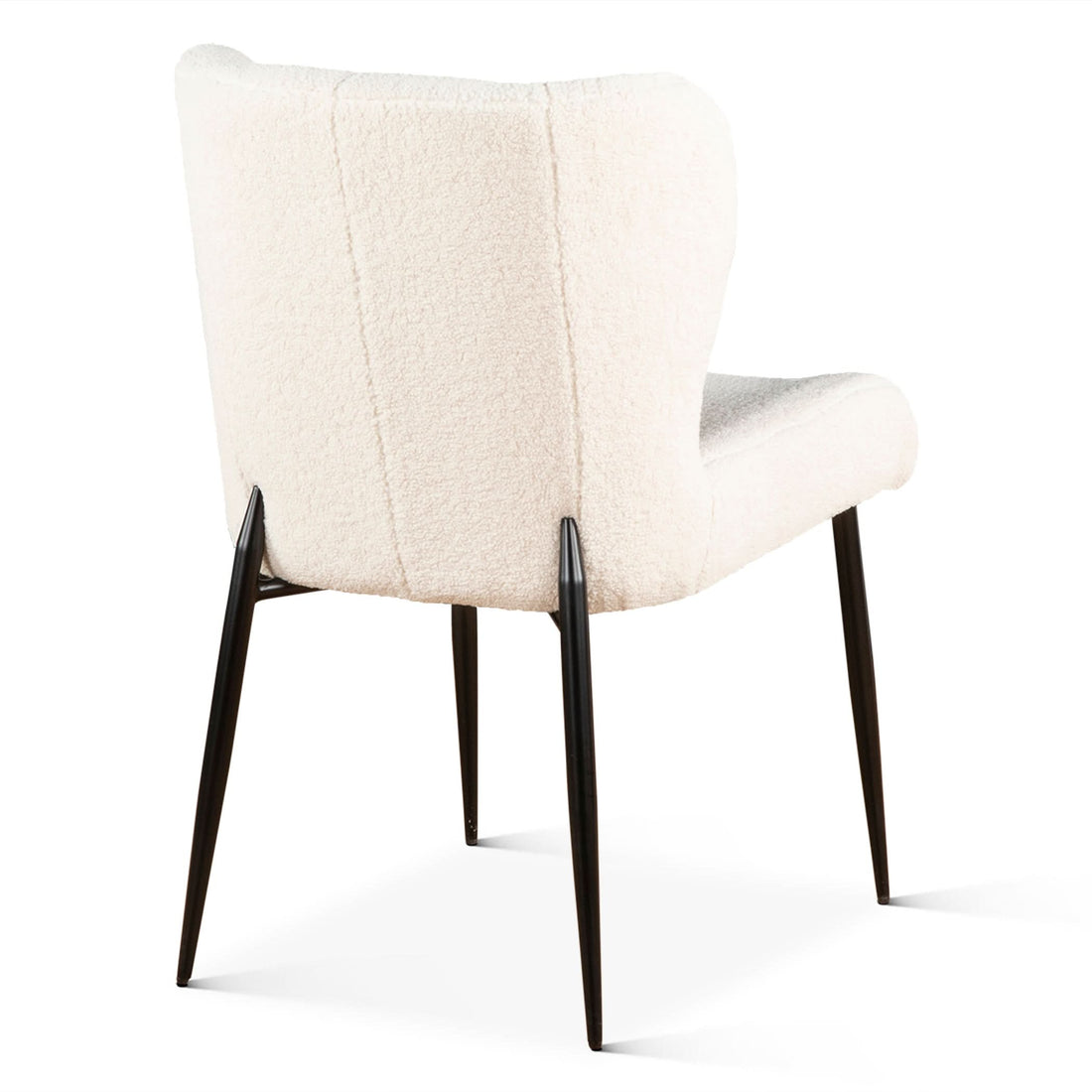 Isabella White Boucle Modern Dining Chair - Home Trends & Design