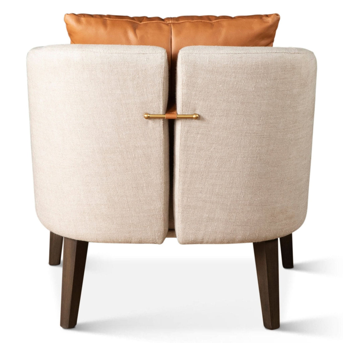 Olivia Casual Beige Linen Armchair - Home Trends & Design