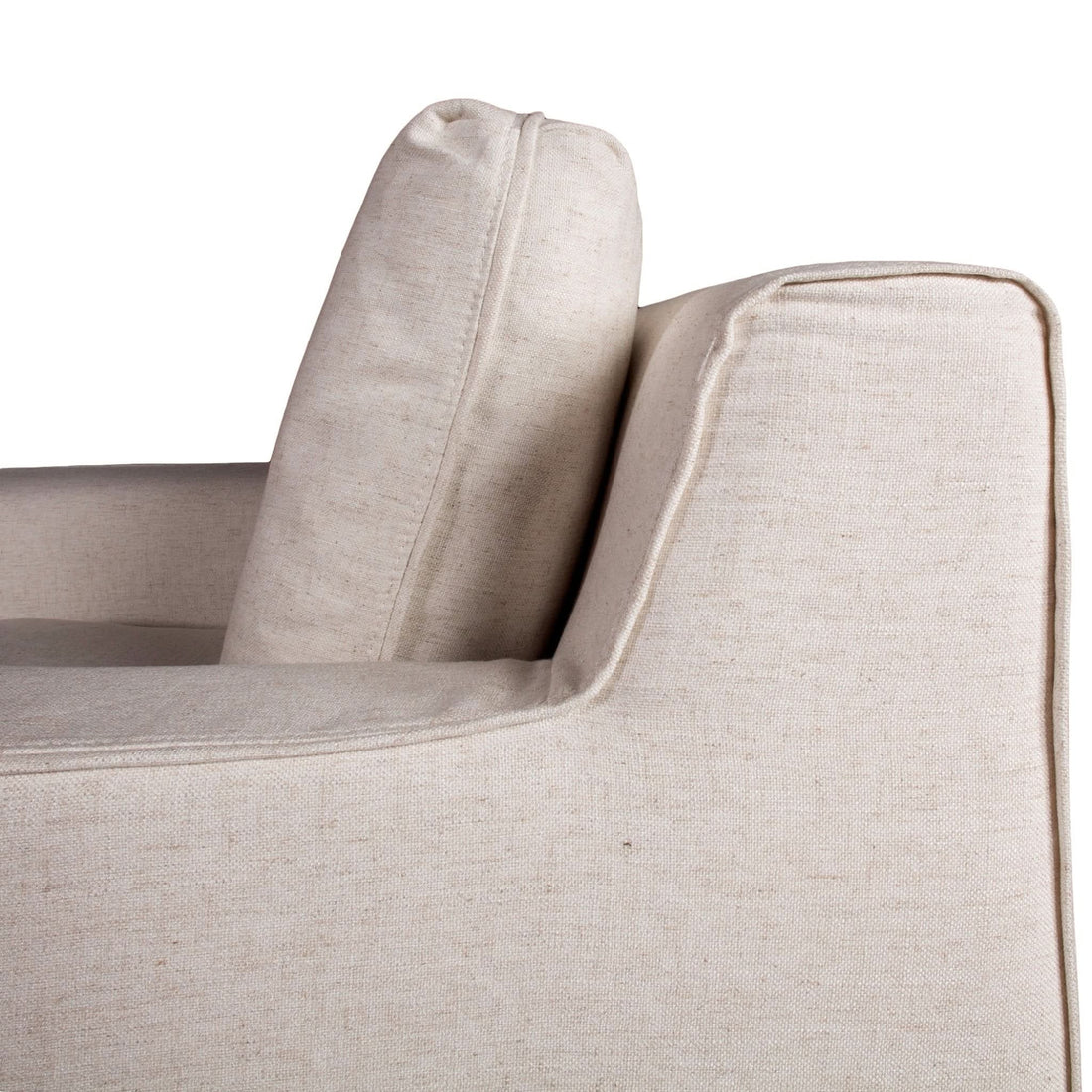 Oliver White Linen Slipcover Armchair - Home Trends & Design