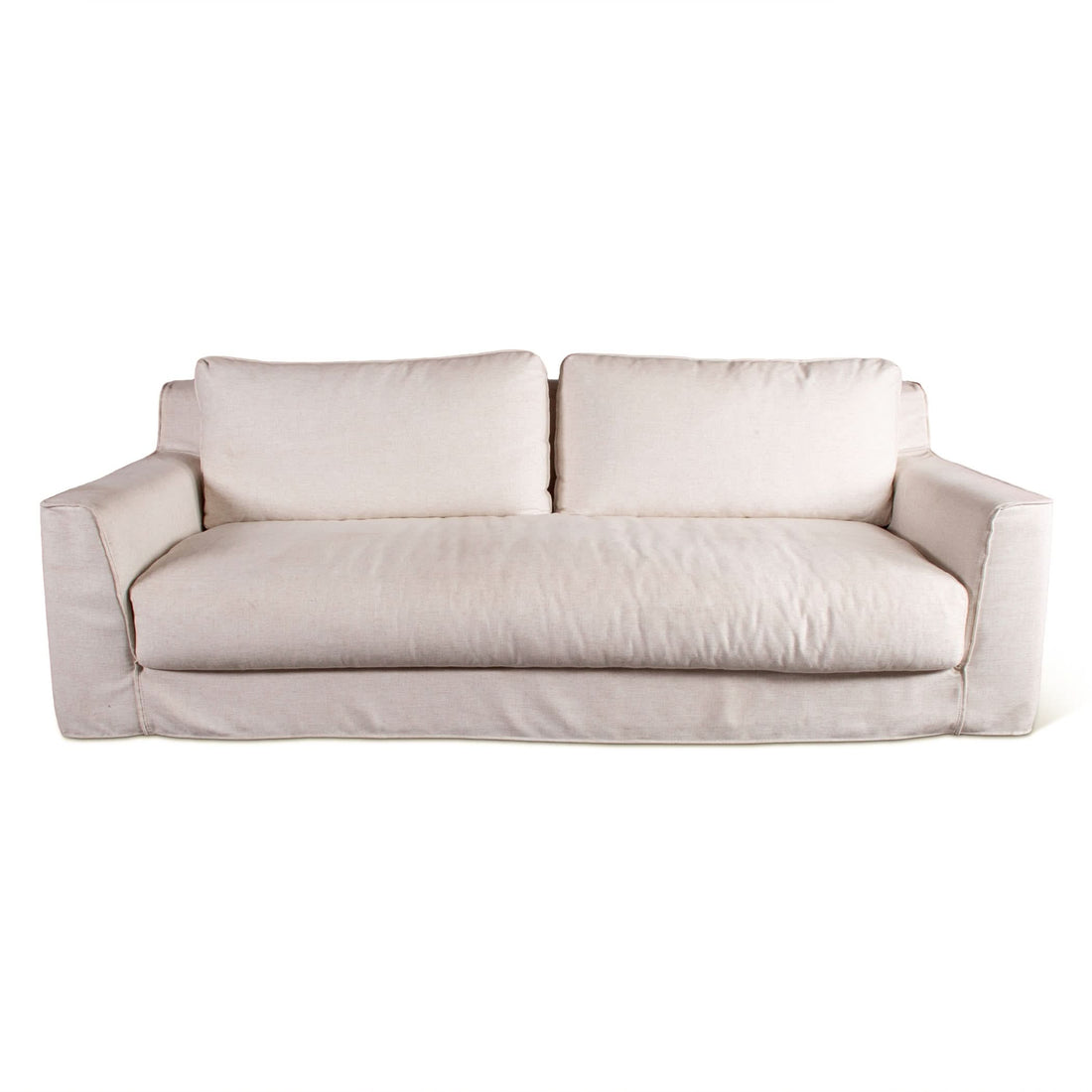 Oliver White Linen Slipcover Sofa - Home Trends & Design