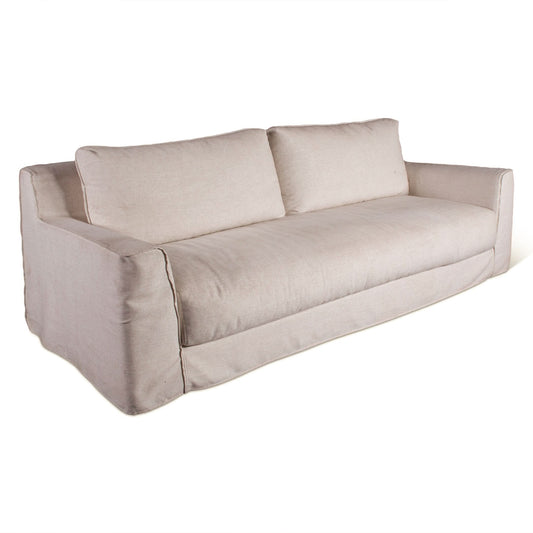 Oliver White Linen Slipcover Sofa - Home Trends & Design