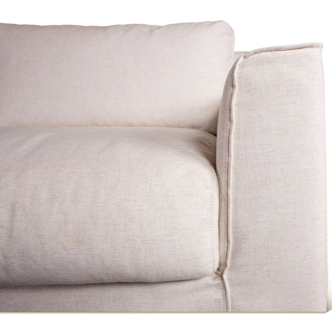 Oliver White Linen Slipcover Sofa - Home Trends & Design