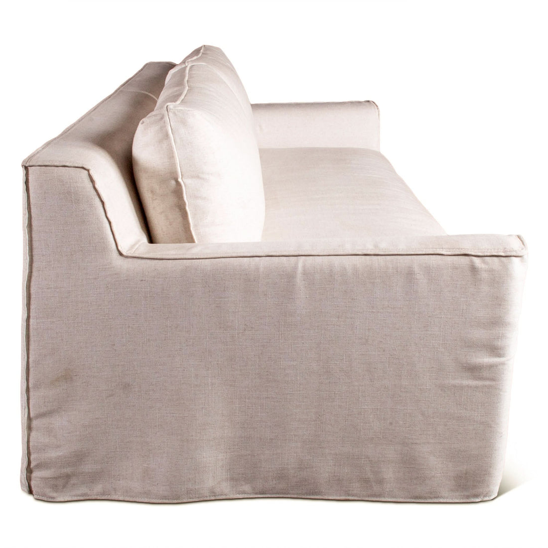 Oliver White Linen Slipcover Sofa - Home Trends & Design