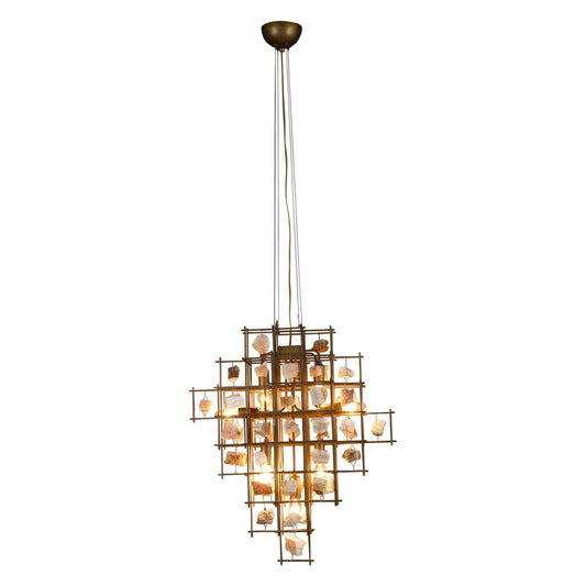 Heritage Small Pendant Chandelier with Stone - Home Trends & Design