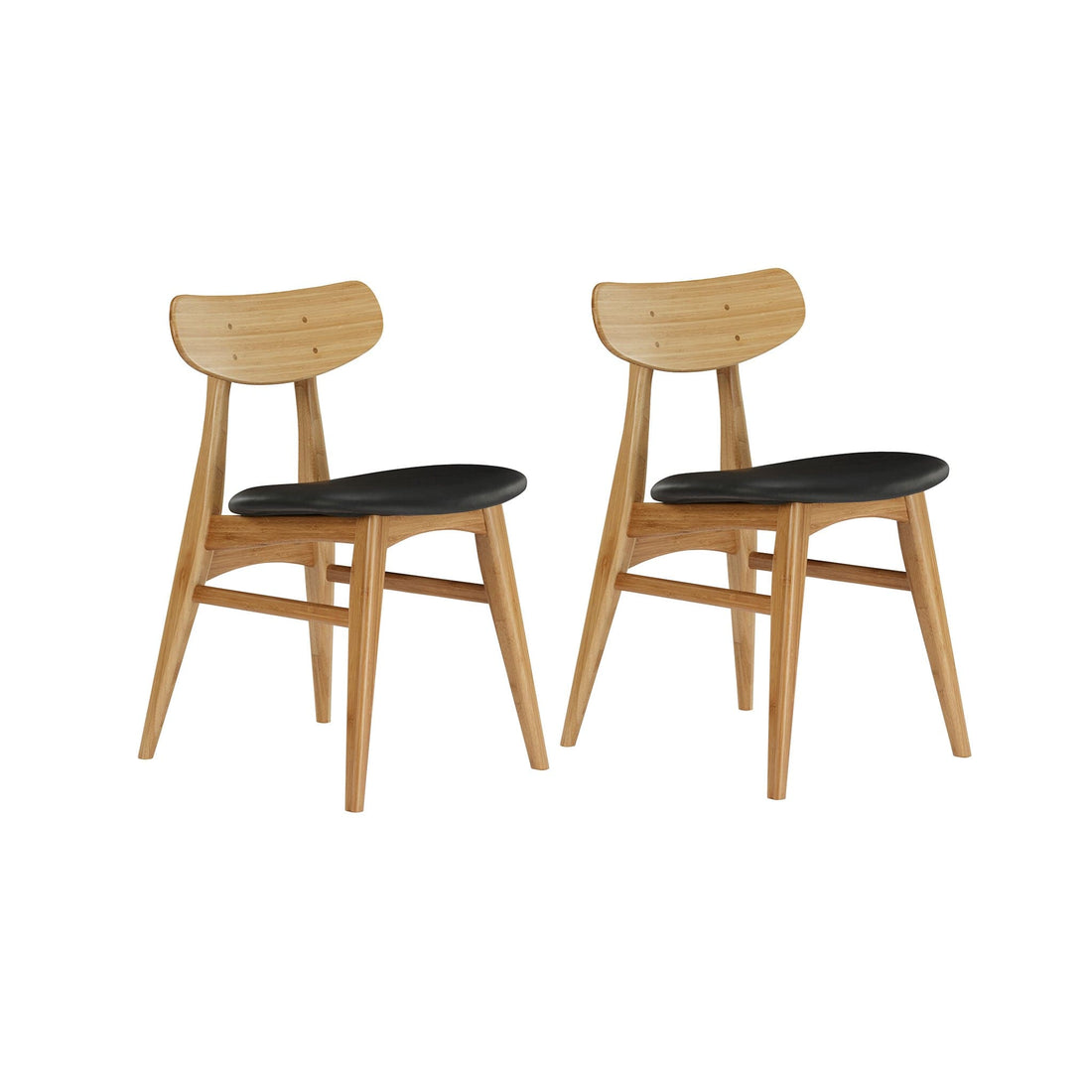 Cassia Dining Chair With Leather Seat (set of 2)