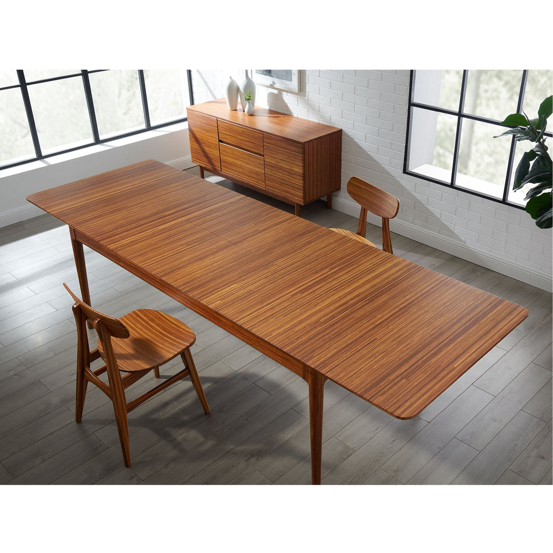 Erikka 110" Double-Leaves Extension Dining Table