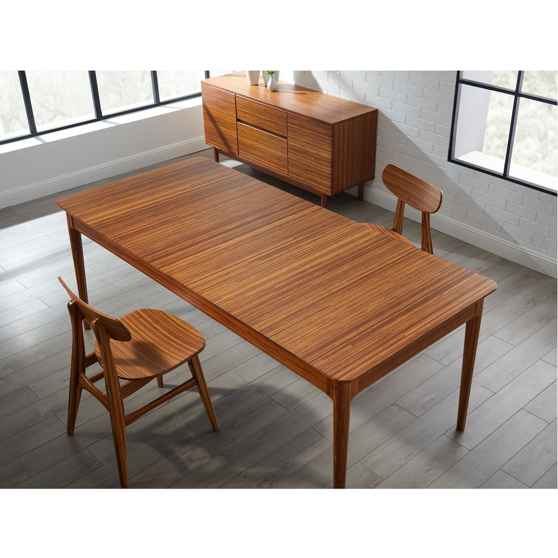 Erikka 110" Double-Leaves Extension Dining Table