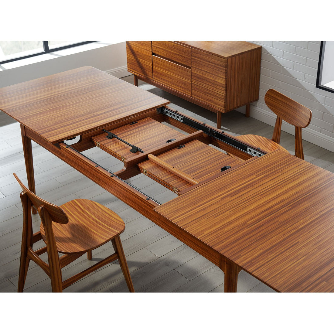 Erikka 110" Double-Leaves Extension Dining Table