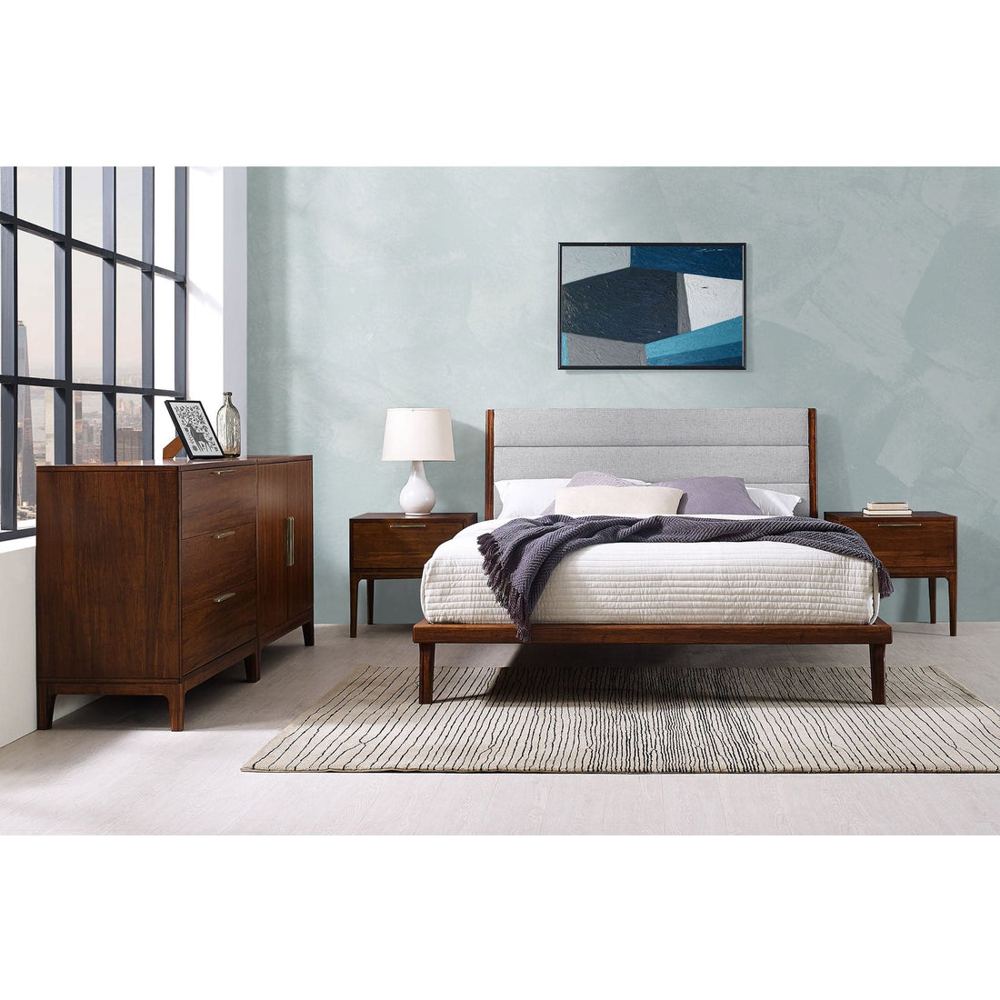 Mercury Upholstered Platform Bed