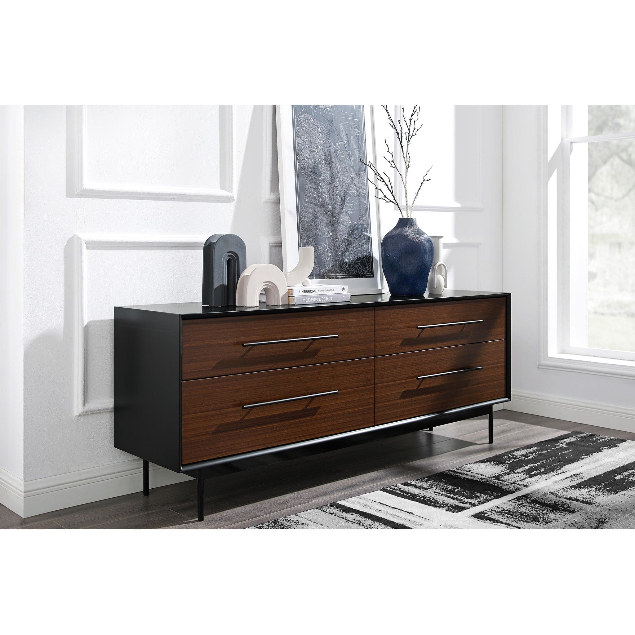 Park Avenue 4 Drawer Double Dresser