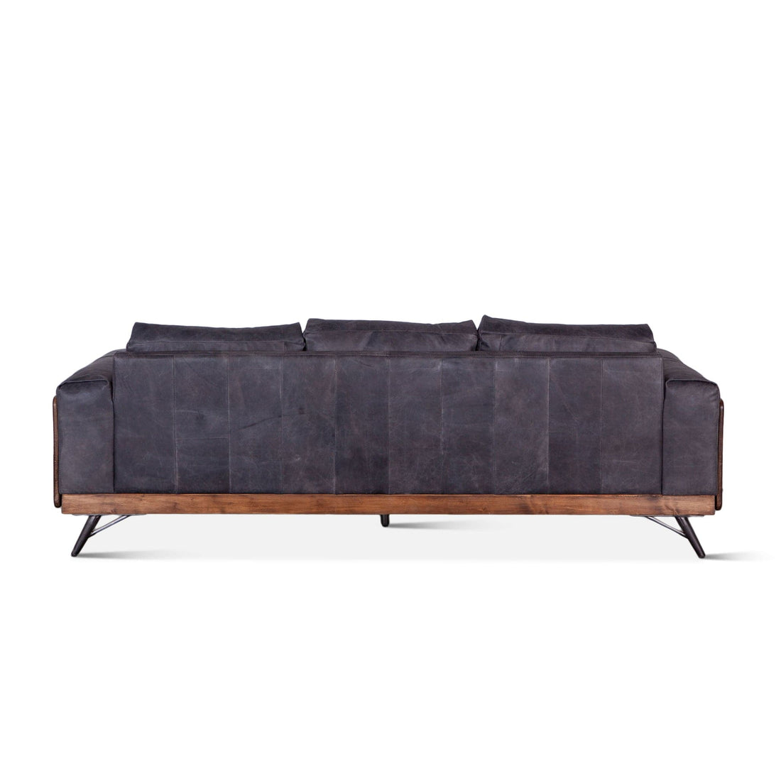 Chiavari Mid Century Leather Sofa