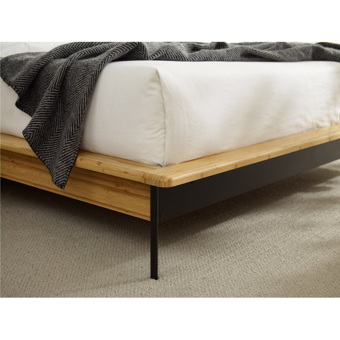 Santa Cruz Platform Bed with Fabric