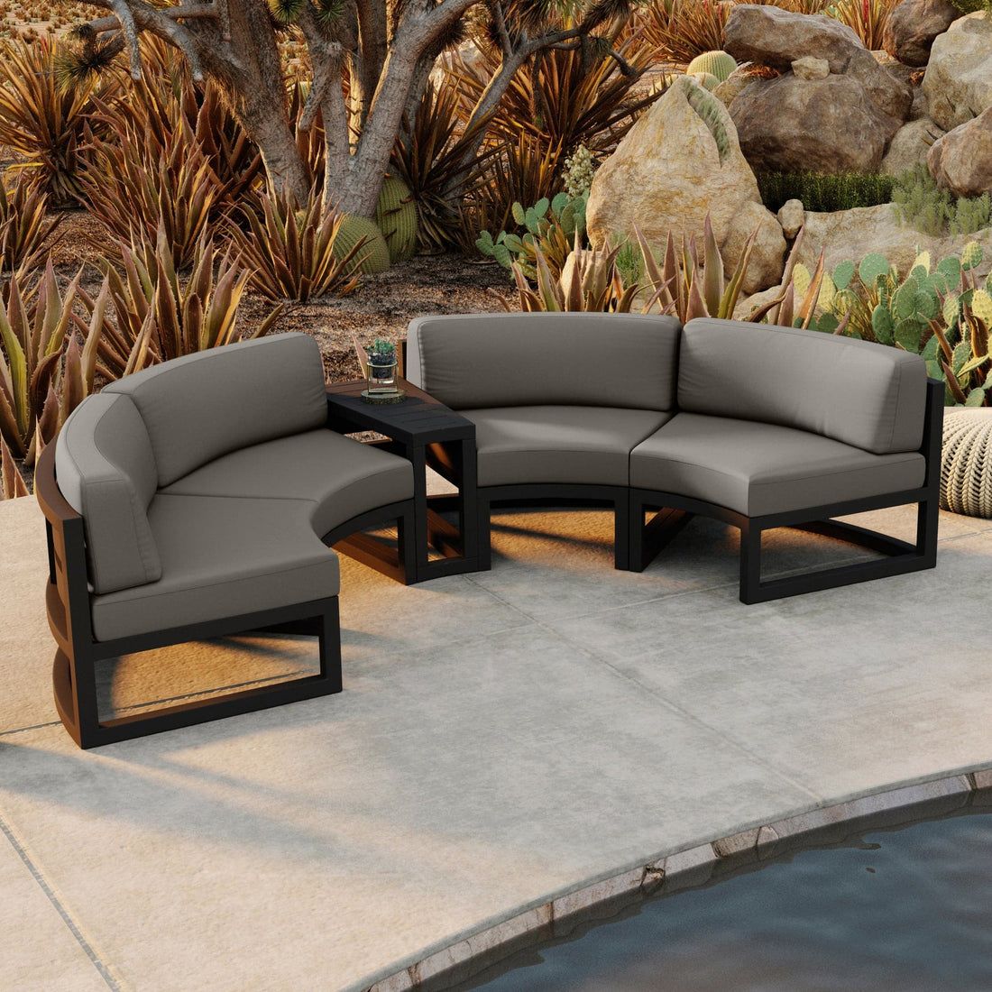 Avion 3 Piece Curve Sectional Set