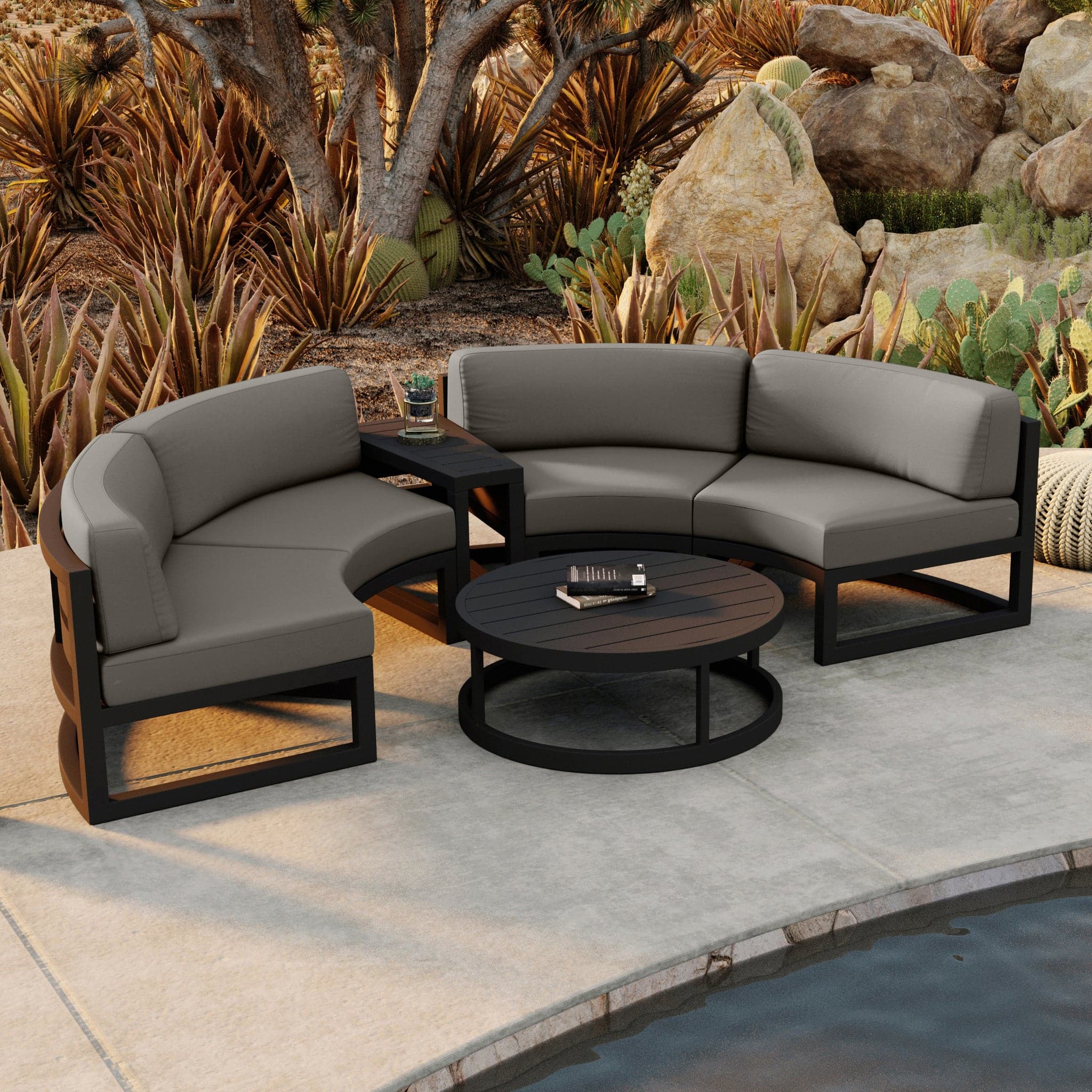 Avion 4 Piece Curve Sectional Set