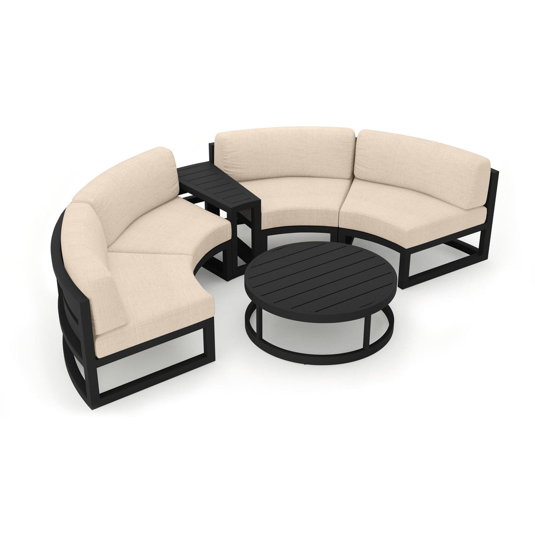 Avion 4 Piece Curve Sectional Set