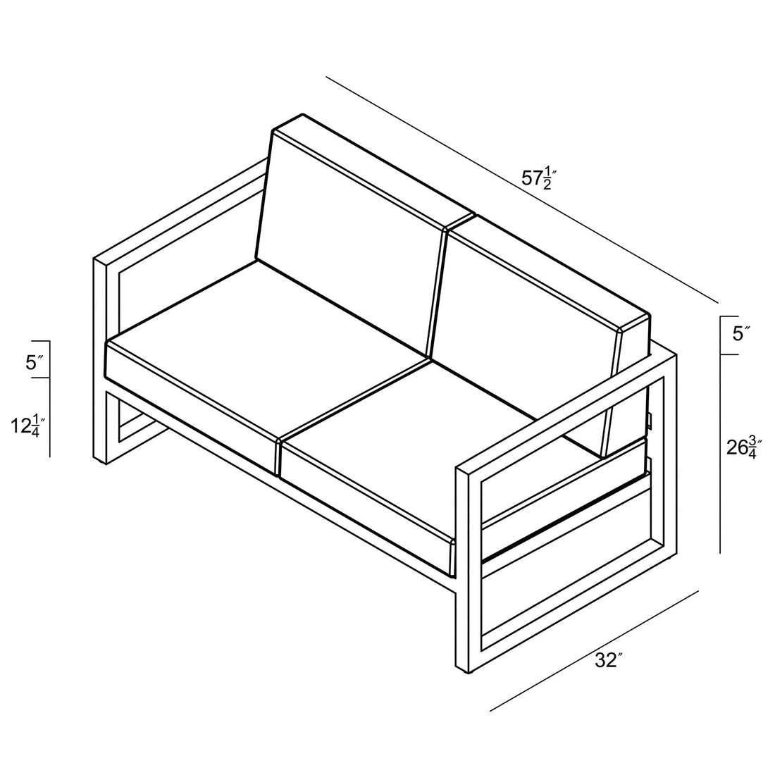 Avion Loveseat