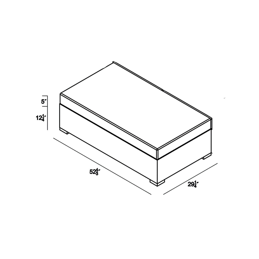 District Double Ottoman