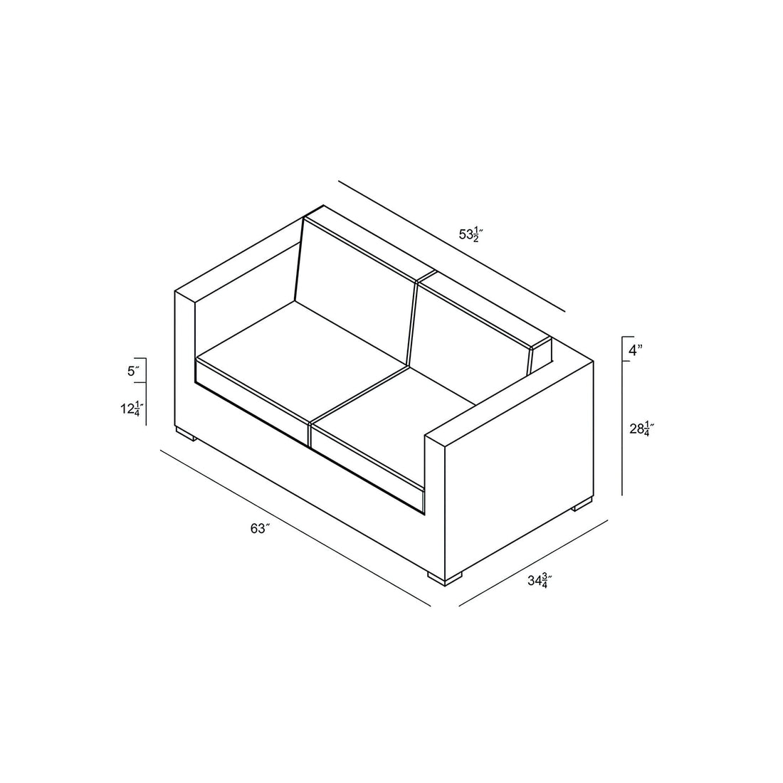 District Loveseat