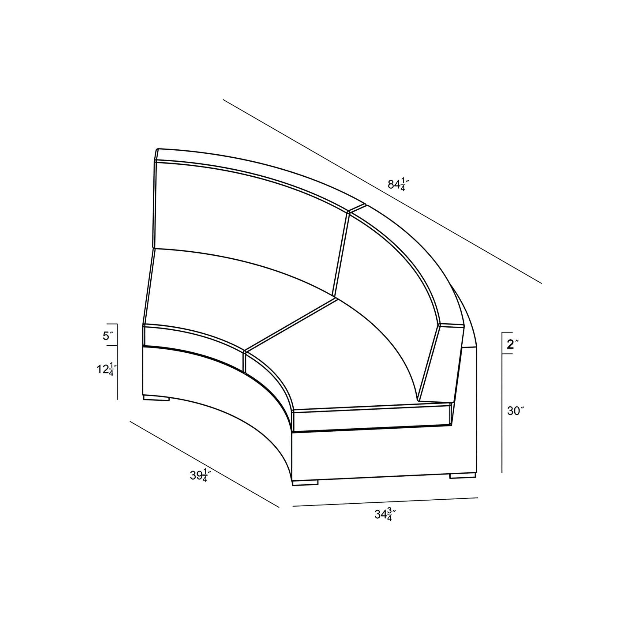 Dune Curve Loveseat