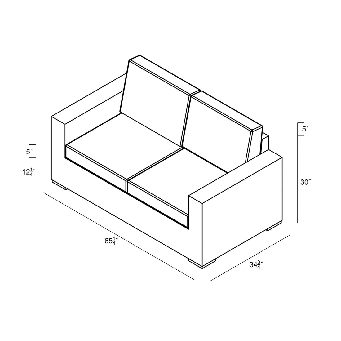 Dune Loveseat