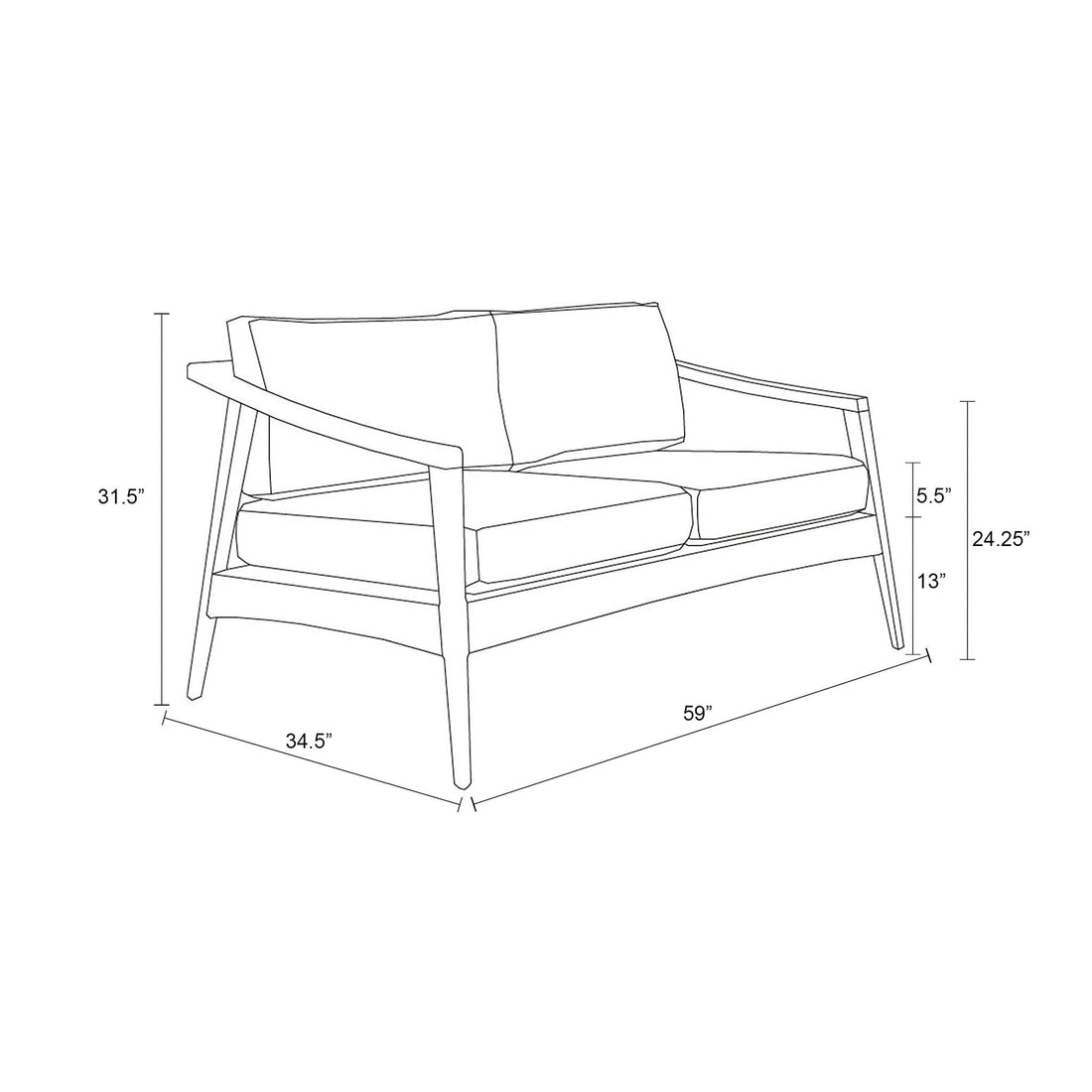 Tango Loveseat