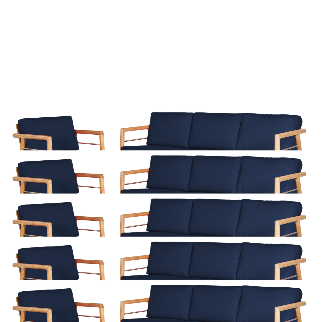Aalto Club Chair - Navy Cushion