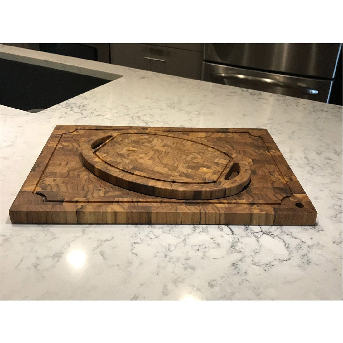 Oval Teak Cutting Board