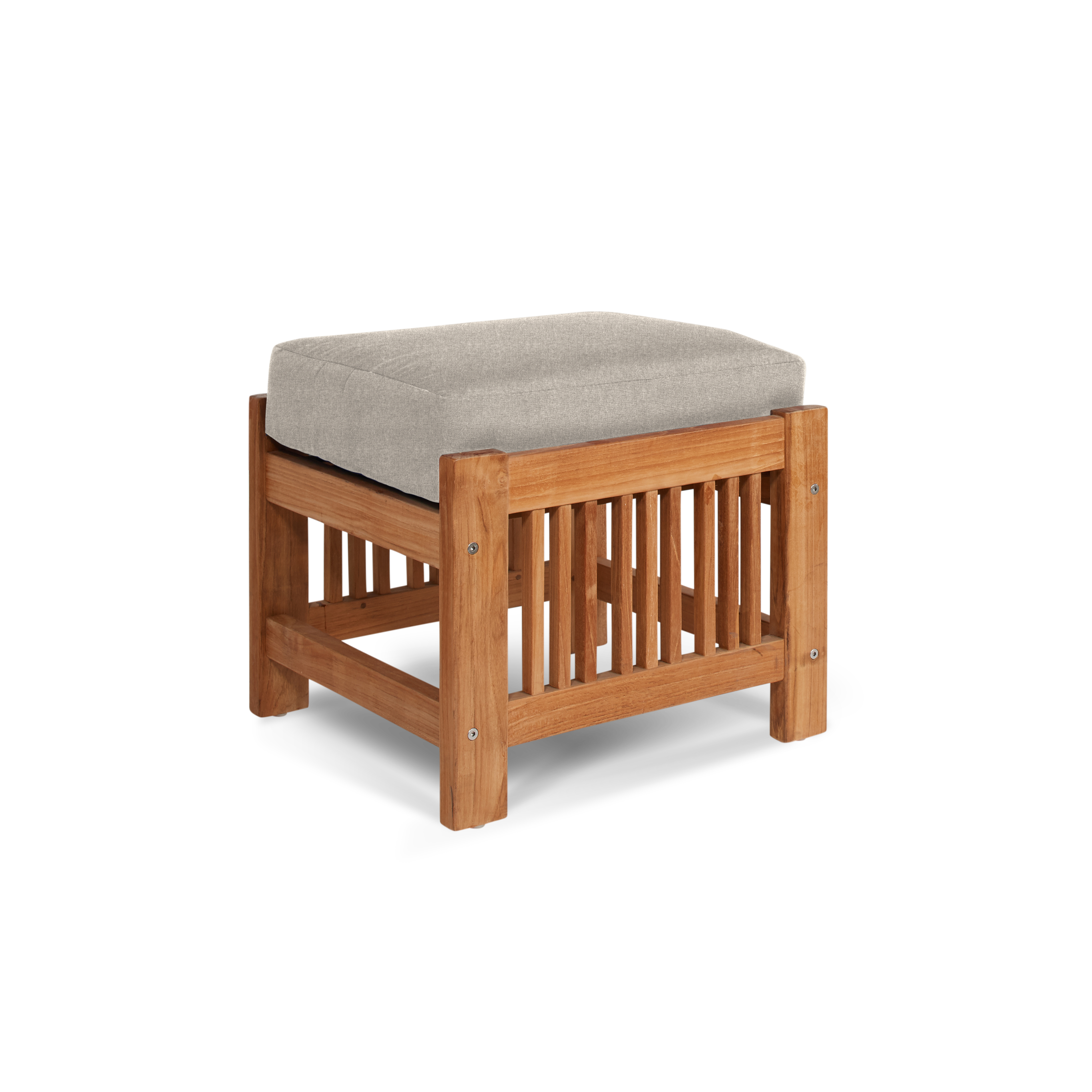 Summer Ottoman Silver