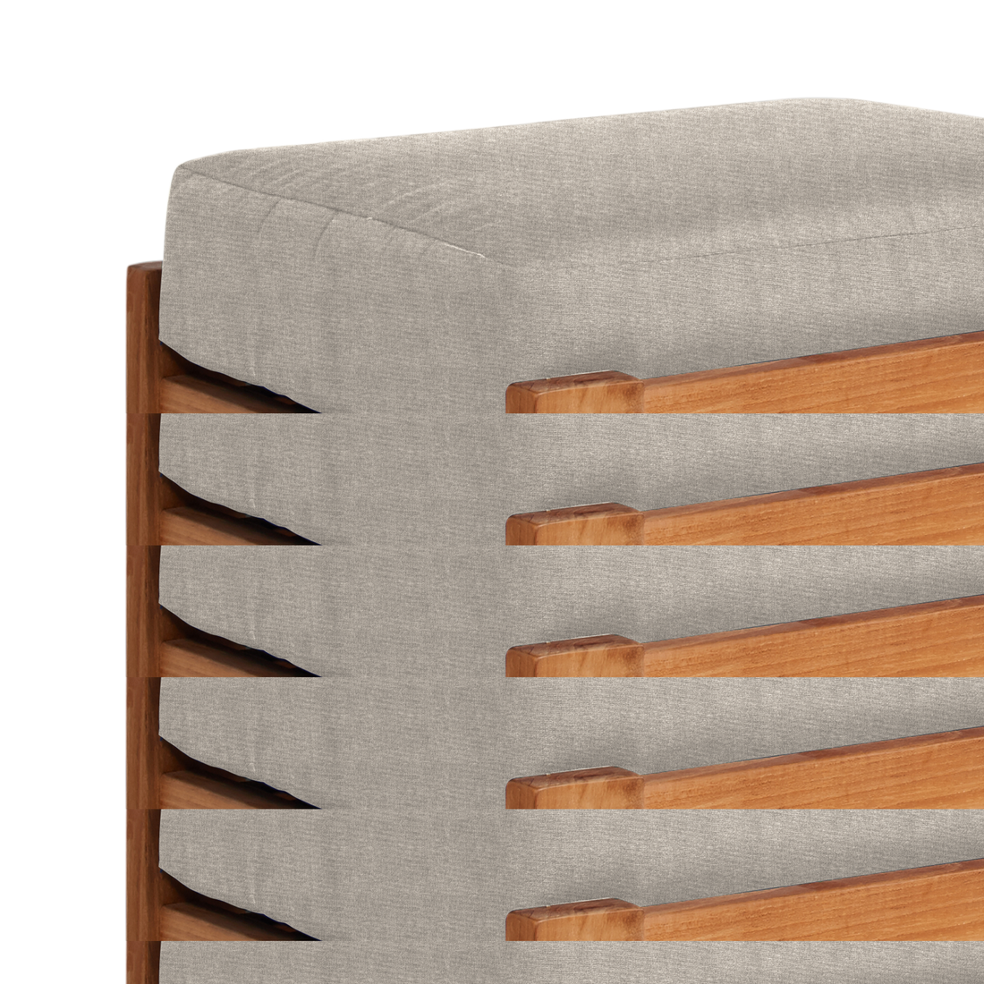 Summer Ottoman Silver