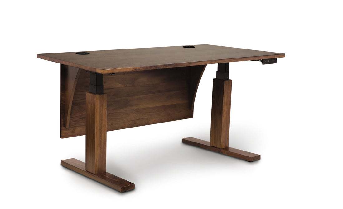 Copeland Invigo Sit-Stand Desk Deluxe Walnut