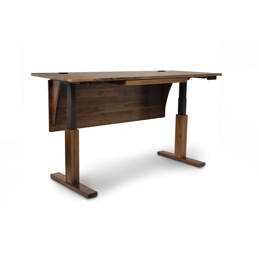 Copeland Invigo Sit-Stand Desk Deluxe Walnut