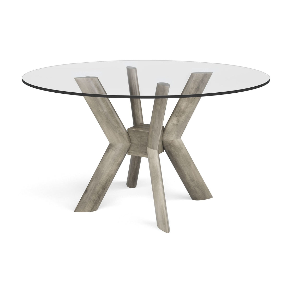 K-Base Glass Round Dining Table