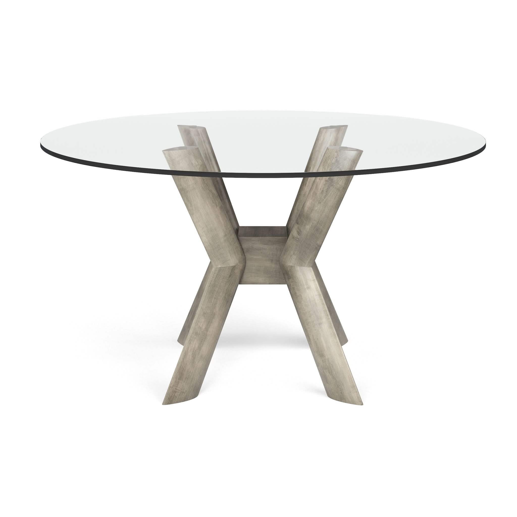 K-Base Glass Round Dining Table