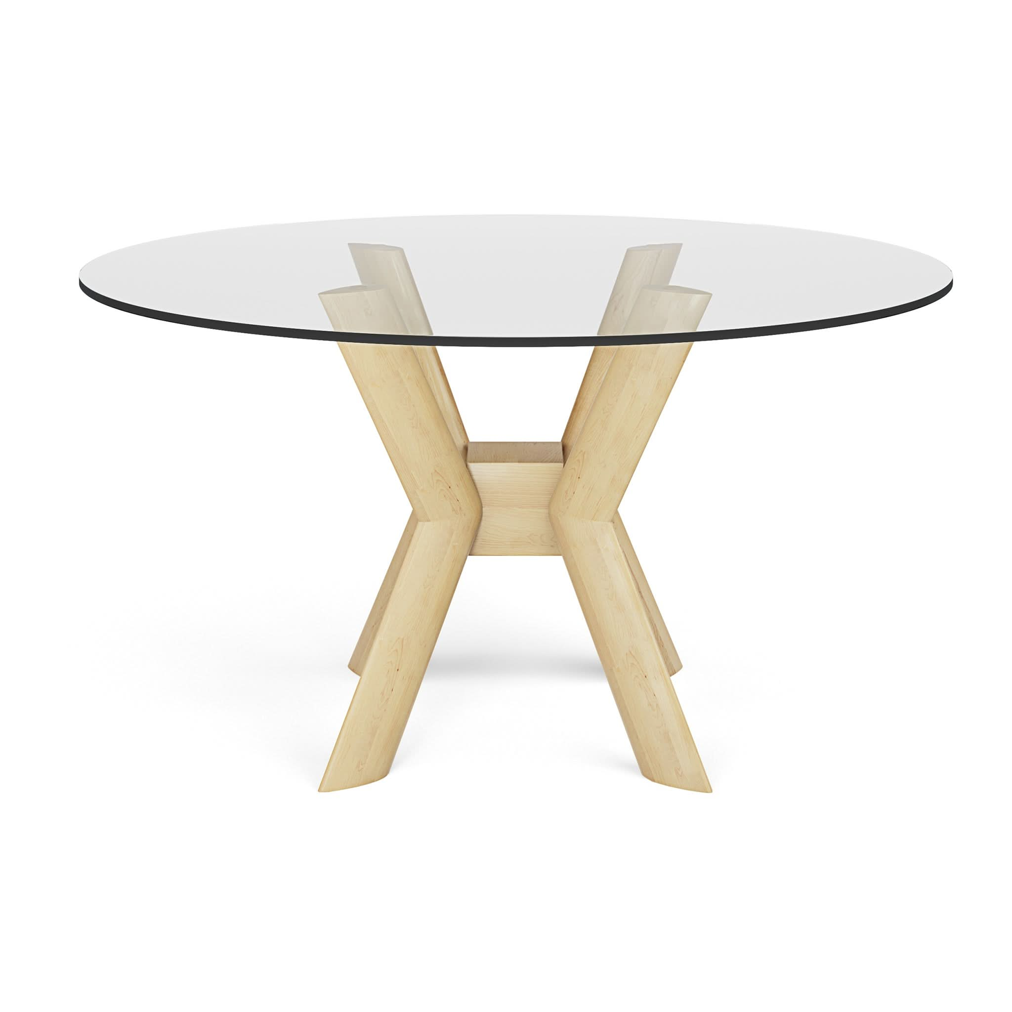 K-Base Glass Round Dining Table