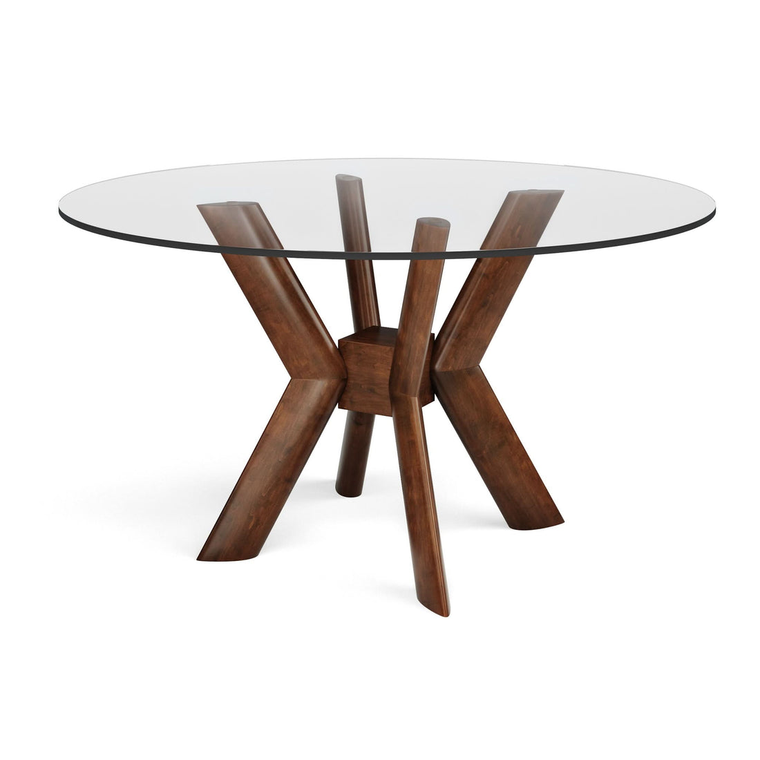 K-Base Glass Round Dining Table