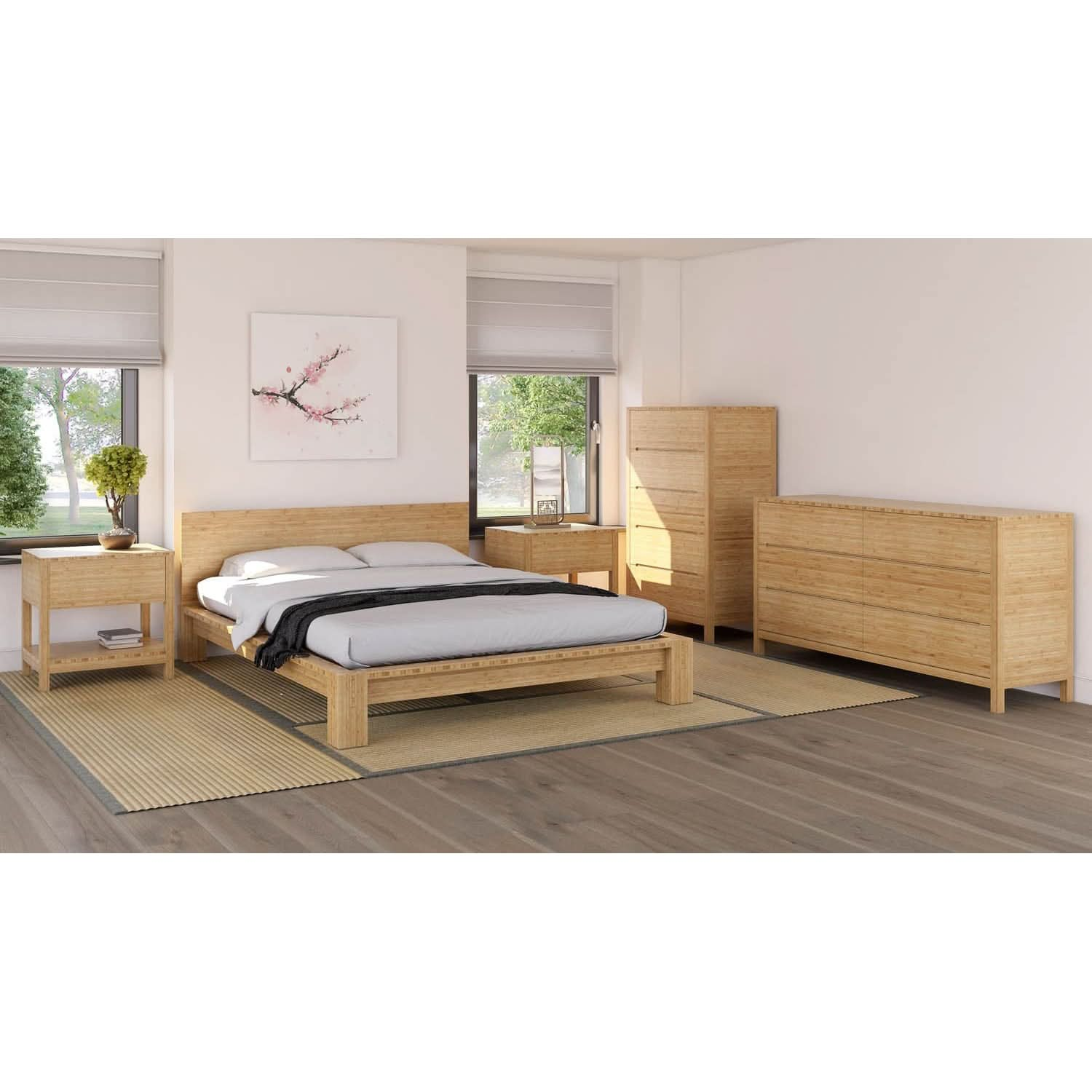 Kimara Tatami Platform Bed with Mats