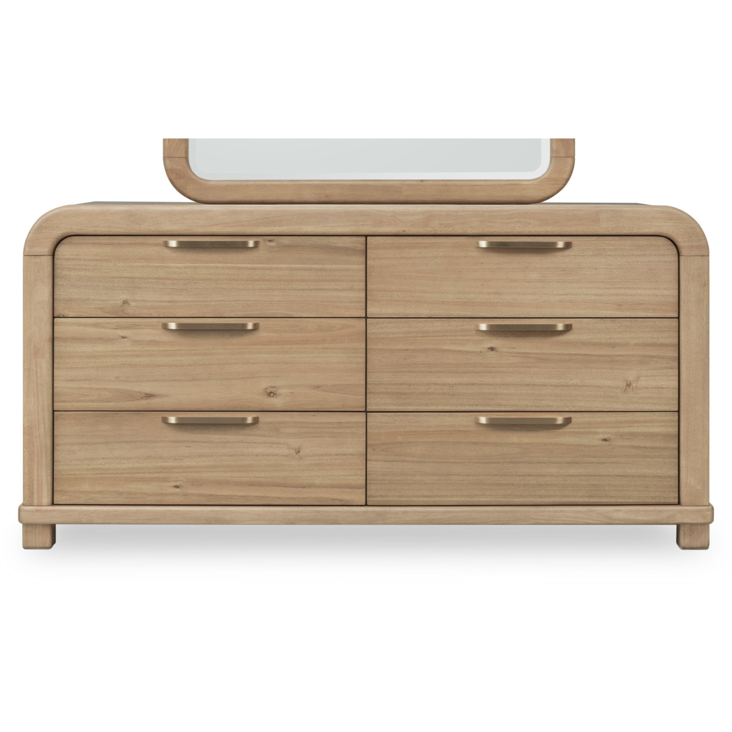 Kione Six Drawer Acacia Wood Dresser