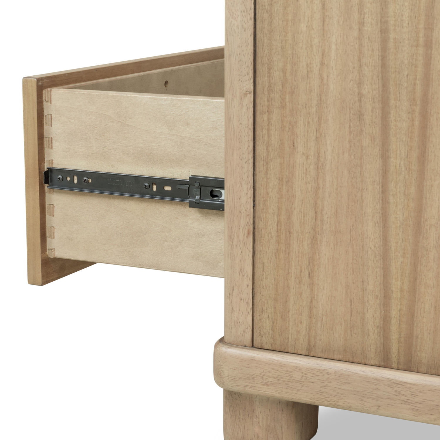 Kione Two Drawer Acacia Wood Nightstand