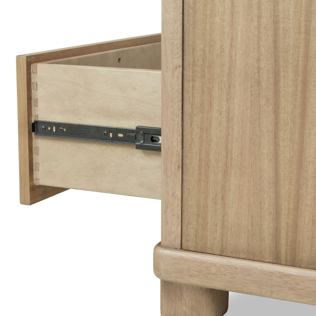 Kione Two Drawer Acacia Wood Nightstand