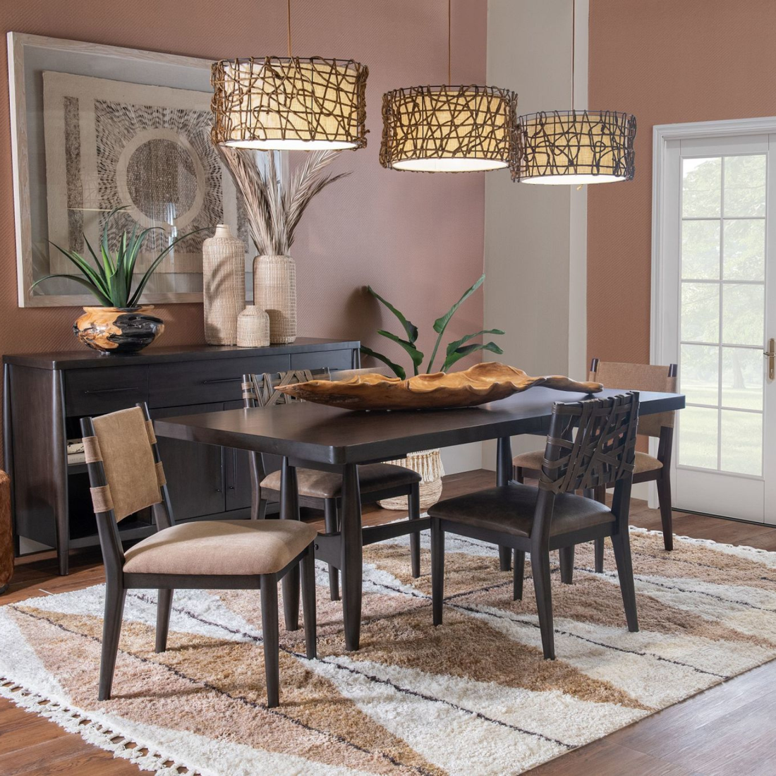 Koko Chenille Upholstered Dining Chair (Set of 2)