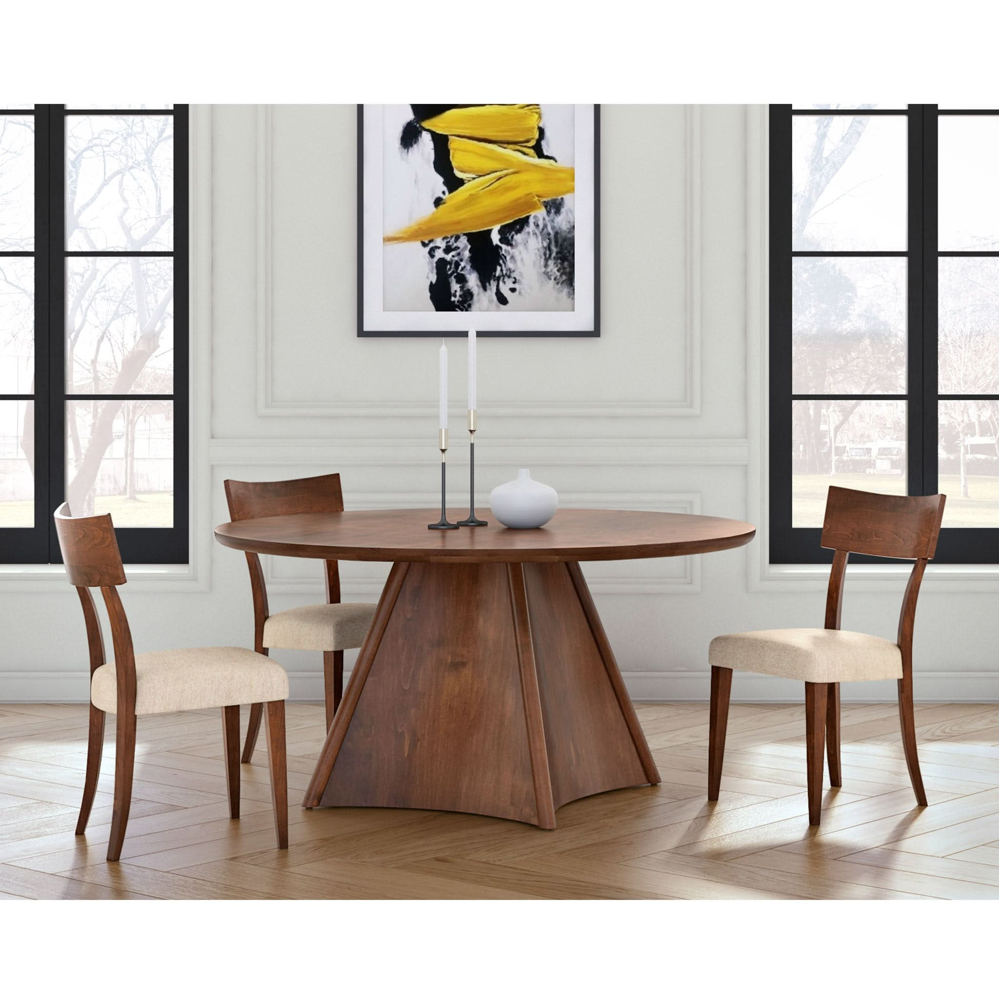 Lana Pedestal Round Dining Table