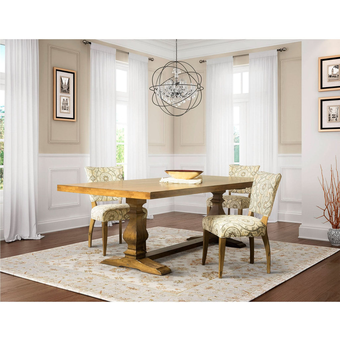 Ashford Extension Trestle Table Dining Table