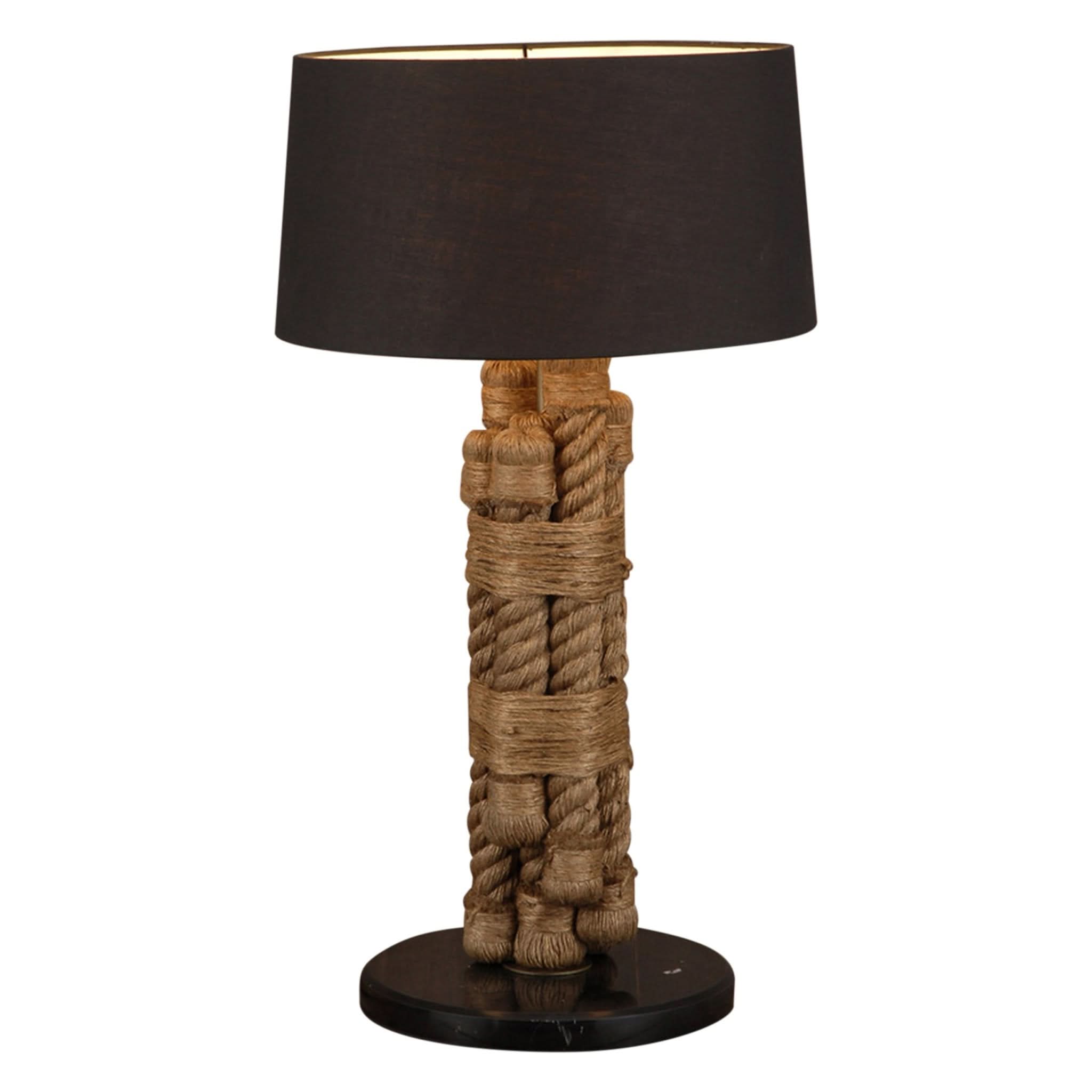 Heritage Rope and Marble Table Lamp - Home Trends & Design